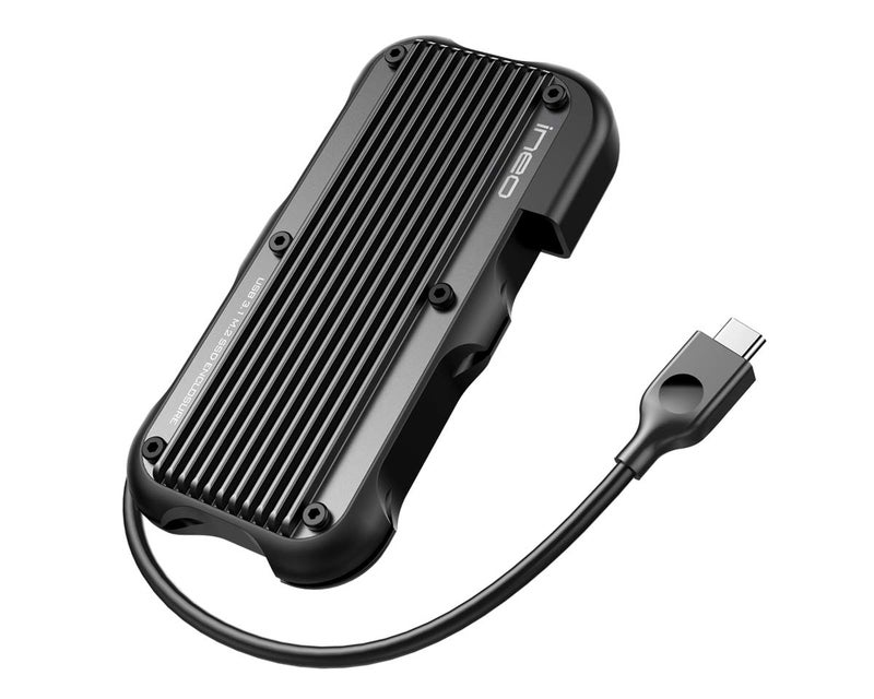 ineo M.2 NVMe (PCIe) USB 3.2 Gen 2 Type-C Rugged Waterproof Shockproof Aluminum Cover SSD Enclosure [C2594-NVMe] - Image 1